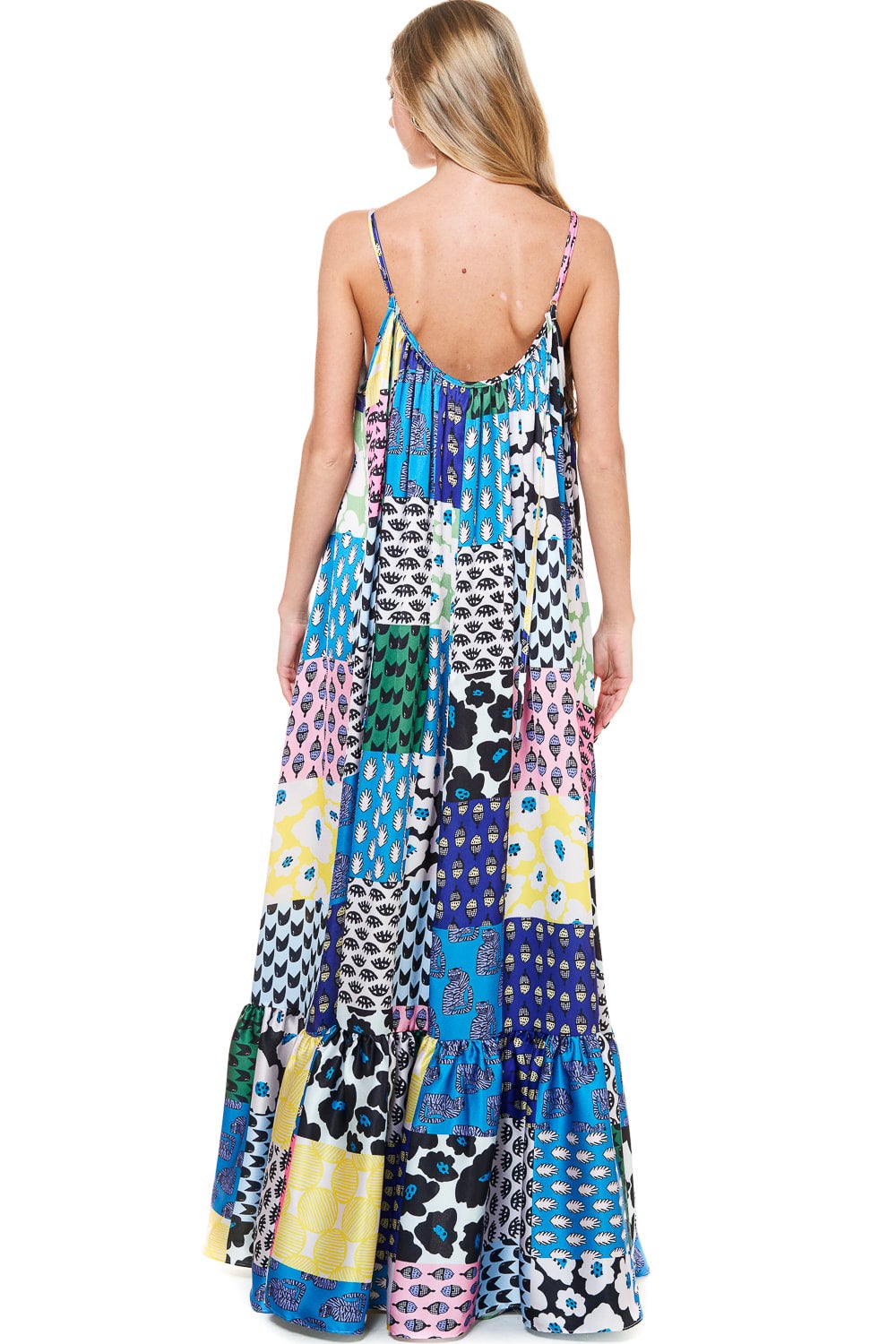 Navy Patch Work Dress