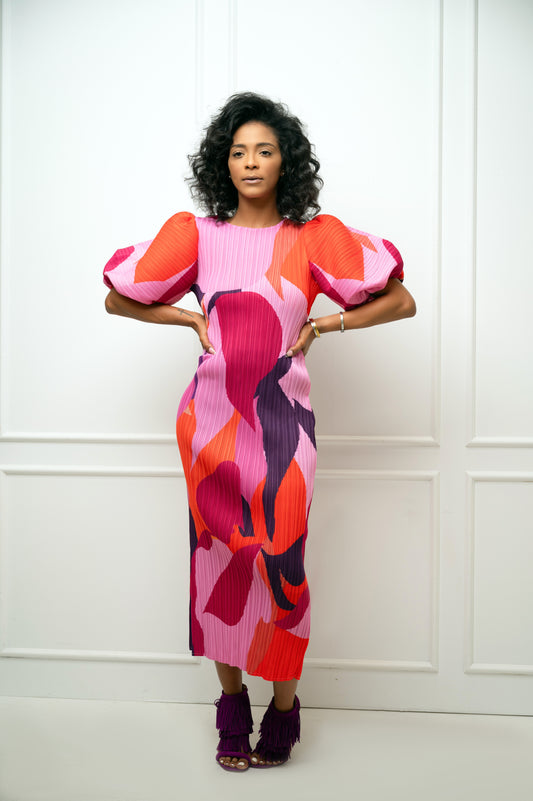 Pink Abstract Dress