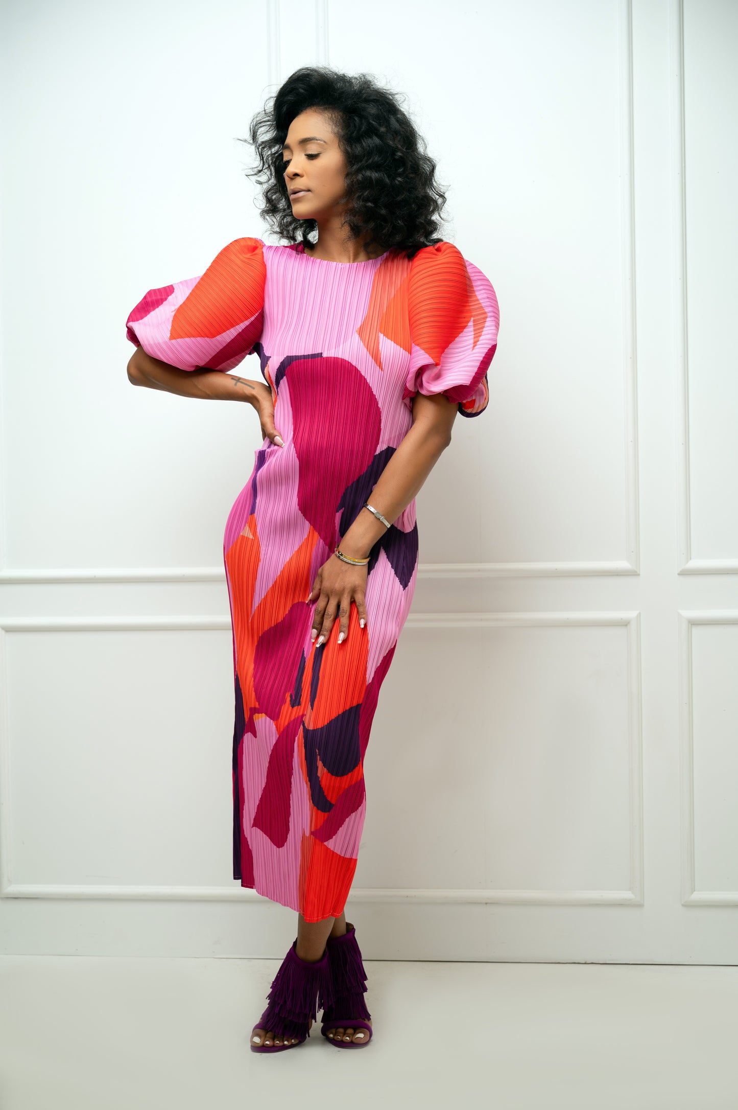 Pink Abstract Dress