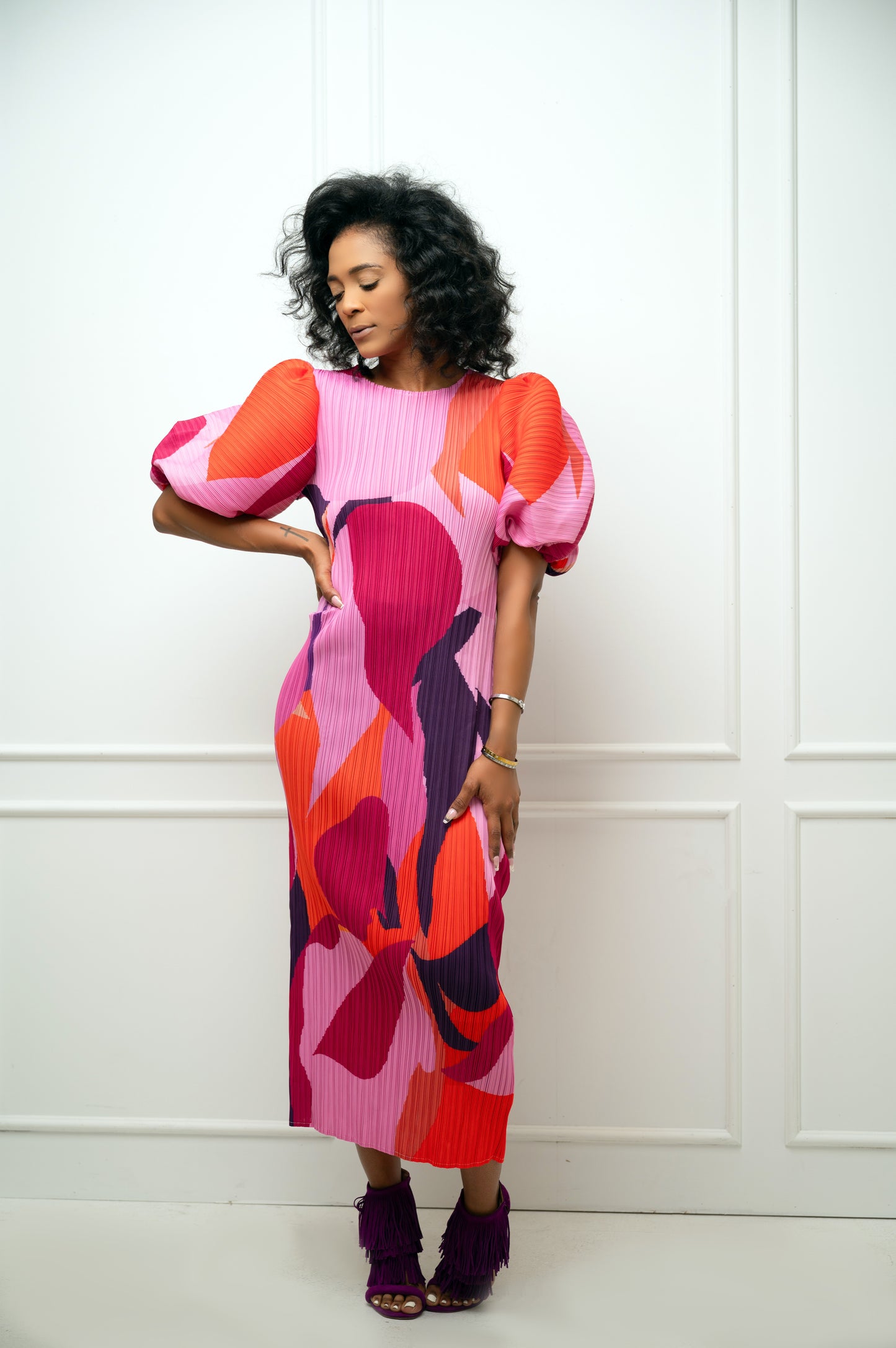 Pink Abstract Dress